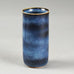 Stig Lindberg for Gustavsberg, unique stoneware cylindrical vase with blue glaze F8070 - Freeforms