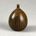 Stig Lindberg for Gustavsberg, unique stoneware miniature vase with brown glaze F8099 - Freeforms