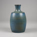 Stig Lindberg for Gustavsberg unique stoneware vase with impressed pattern and blue glaze F8214 - Freeforms