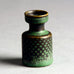 Stig Lindberg miniature vase with green and brown glaze D6219 - Freeforms