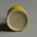 Stig Lindberg miniature vase with yellow glaze D6221 - Freeforms