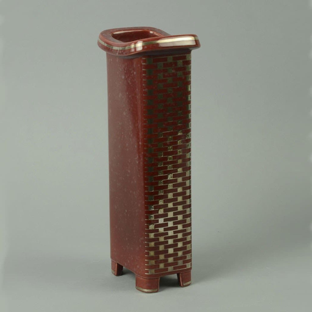 Stoneware "Argenta" vase by Wilhelm Kåge A1227 - Freeforms