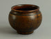 Stoneware bowl with matte brown glaze by Antje Brüggemann-Breckwoldt N8274 - Freeforms