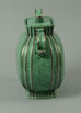 Stoneware handled, lidded "Argenta" jar by Wilhelm Kage A1208 - Freeforms