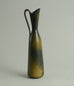 Stoneware jug with brown haresfur glaze by Gunnar Nylund N9079 - Freeforms