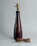 Stoneware lamp with oxblood glaze by Gerd Bogelund A1624 - Freeforms