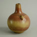 Stoneware vase with burnt orange haresfur glaze by Gunnar Nylund N7823 - Freeforms