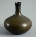 Stoneware vase with dark brown matte glaze by Carl Harry Stalhane A1591 - Freeforms