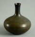 Stoneware vase with dark brown matte glaze by Carl Harry Stalhane A1591 - Freeforms