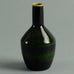 Stoneware vase with glossy green and black glaze by Carl Harry Stalhane A1434 - Freeforms