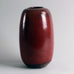 Stoneware vase with glossy oxblood glaze by Edouard Chapallaz A2161 - Freeforms