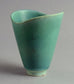 Stoneware vase with matte aqua glaze by Carl Harry Stalhane N9285 - Freeforms