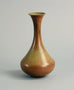 Stoneware vase with matte brown glaze. by Gunnar Nylund B3683 - Freeforms