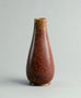 Stoneware vase with mottled matte brown glaze by Gunnar Nylund B3100 - Freeforms