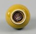Stoneware vase with yellow glossy glaze by Carl Harry Stalhane A1451 - Freeforms