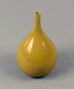 Stoneware vase with yellow glossy glaze by Carl Harry Stalhane A1451 - Freeforms