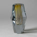 Strombergshyttan faceted vase in amber and clear glass G9337 - Freeforms