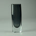 Strombergshyttan "Sommerso" vase in gray and clear glass B3587 - Freeforms