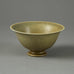 Swen Wejsfelt for Gustavsberg, Sweden, unique stoneware bowl with pale brown haresfur glaze G9247 - Freeforms