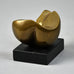 Thomas Nordbäck, Sweden, abstract bronze sculpture on wooden base G9058 - Freeforms
