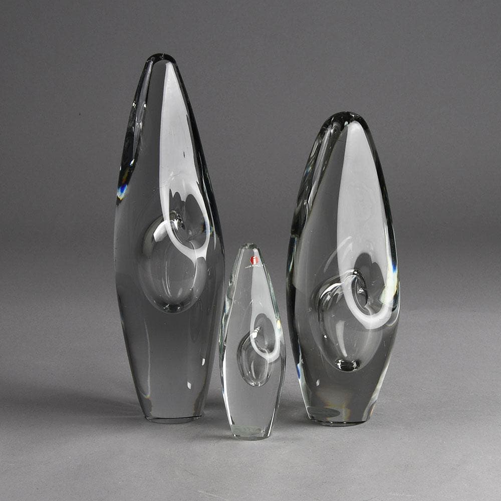 Three "Orchidea" vases by Timo Sarpaneva for Iittala - Freeforms