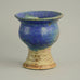 Unique chamotte stoneware goblet shaped vase by Annikki Hovisaari N2062 - Freeforms