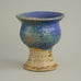 Unique chamotte stoneware goblet shaped vase by Annikki Hovisaari N2062 - Freeforms