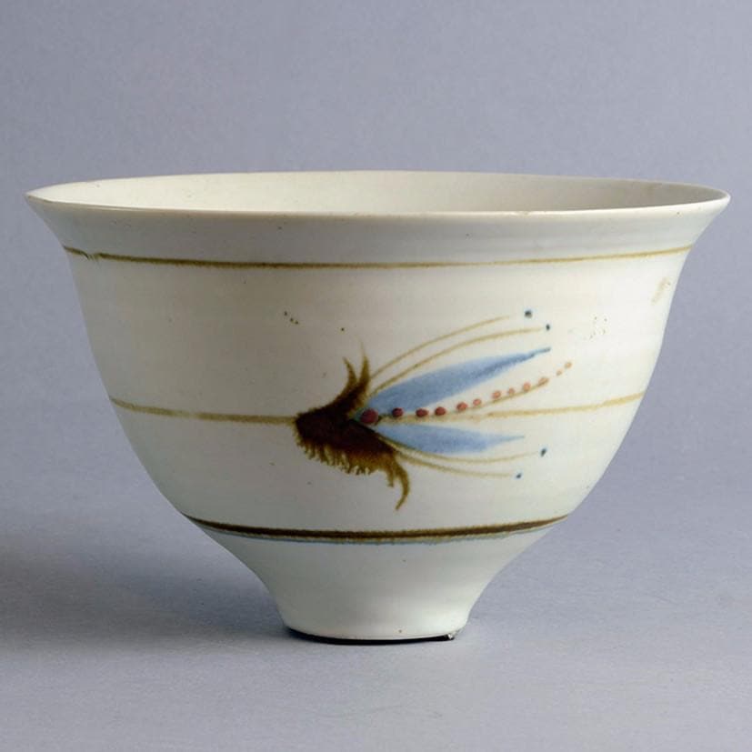 Unique porcelain bowl by David Leach N8146 - Freeforms
