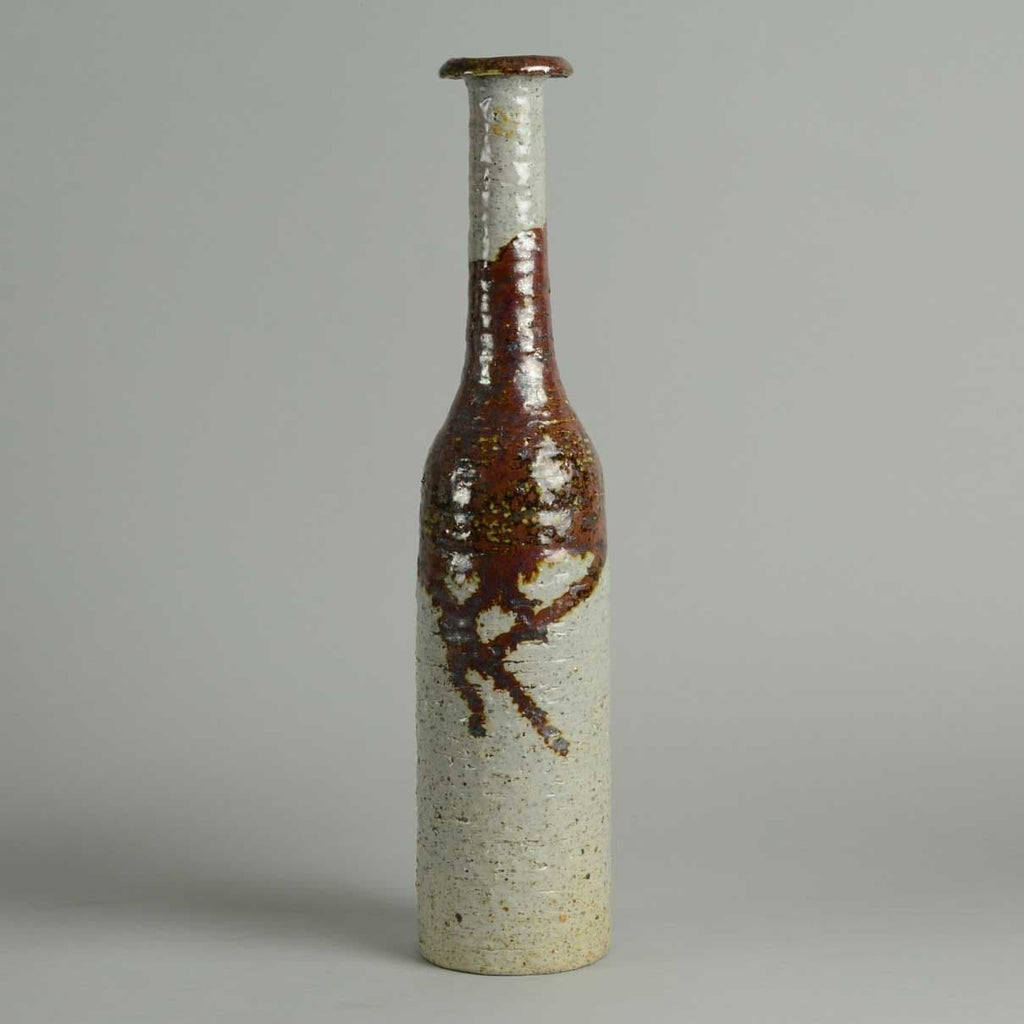 Unique stoneware bottle vase by Anniki Hovisaari N9377 - Freeforms