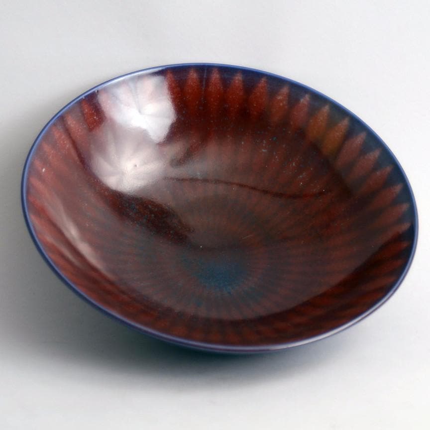 Unique stoneware bowl by Berndt Friberg N1636 - Freeforms