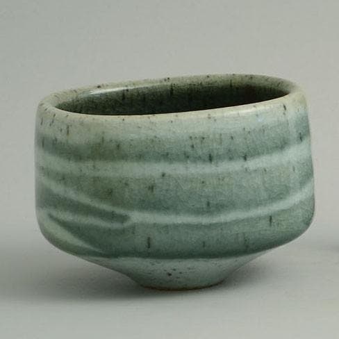 Unique stoneware bowl by Karl Scheid N6890 - Freeforms