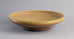 Unique stoneware bowl with yellow glaze by Berndt Friberg B3657 - Freeforms