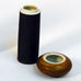 Unique stoneware lidded cylindrical jar by Karl Scheid N7746 - Freeforms