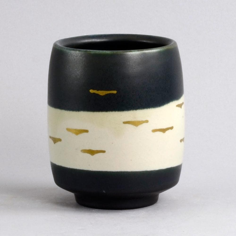 Unique stoneware vase by Antje Brüggemann Breckwoldt N6798 - Freeforms
