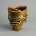 Unique stoneware vase by Brigitte Schuller B3387 - Freeforms