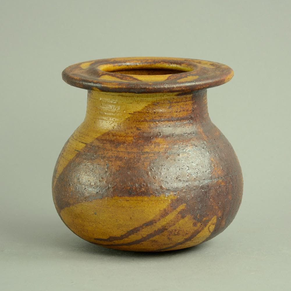Unique stoneware vase by Liisa Hallamaa N6361 - Freeforms