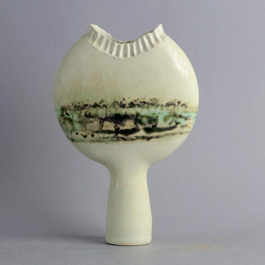 Unique stoneware vase by Otto Meier N8241 - Freeforms