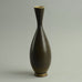 Unique stoneware vase with brown glaze by Berndt Friberg B3015 - Freeforms