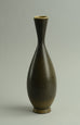 Unique stoneware vase with brown glaze by Berndt Friberg B3015 - Freeforms