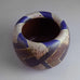 Ursula Scheid, Germany, unique stoneware vase with matte patterned glaze E7125 - Freeforms