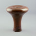 Ursula Scheid Tall flaring vase with glossy reddish brown glaze D6123 - Freeforms