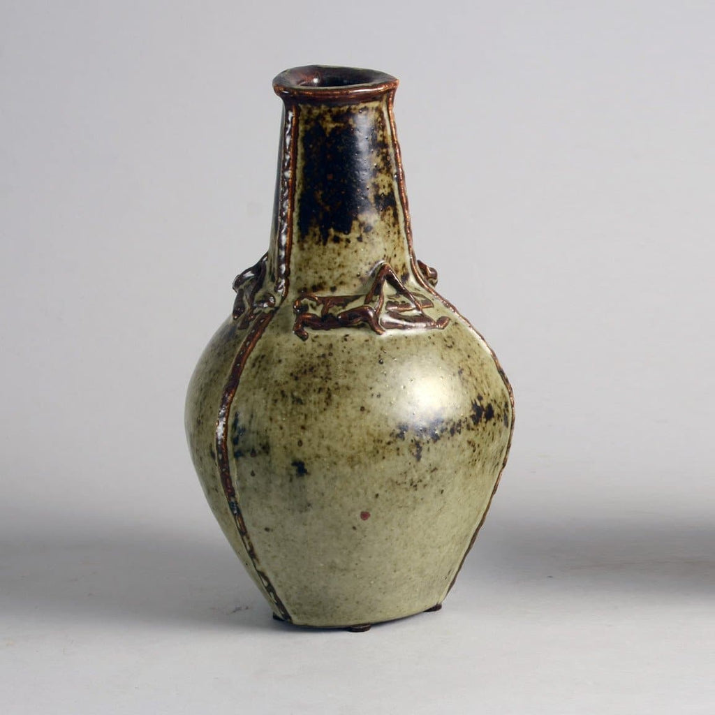 Vase with grasshoppers by Helge Christoffersen for Royal Copenhagen N9478 - Freeforms