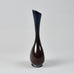 Vicke Lindstrand for Kosta "Colora" blue and brown glass vase N3550 - Freeforms