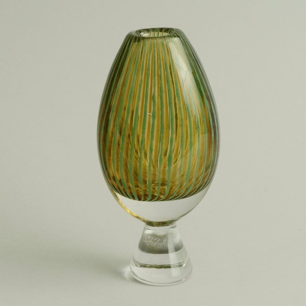 Vicke Lindstrand for Kosta Glass footed vase N8686 - Freeforms