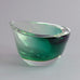 Vicke Lindstrand for Kosta Glass "Sommerso" bowl A1543 - Freeforms