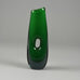 Vicke Lindstrand for Kosta, pierced "Sommerso" vase in green D6342 - Freeforms