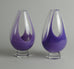 Vicke Lindstrand for Kosta Purple glass footed vase N2103 N2076 - Freeforms