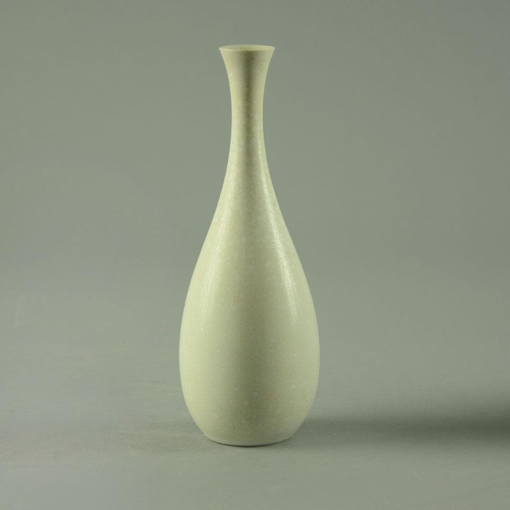 White stoneware vase by Carl Harry Stålhane for Rörstrand D6104 - Freeforms