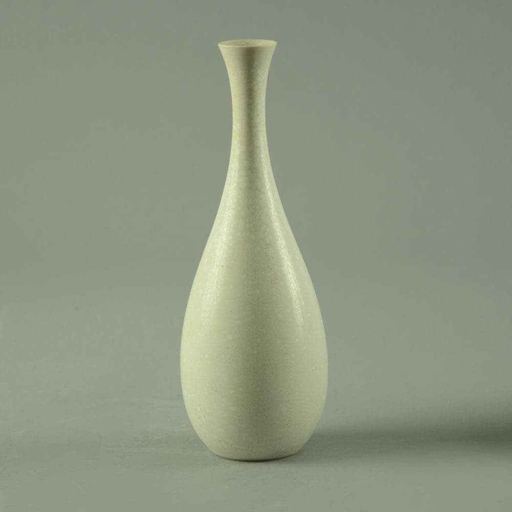 White stoneware vase by Carl Harry Stålhane for Rörstrand D6104 - Freeforms