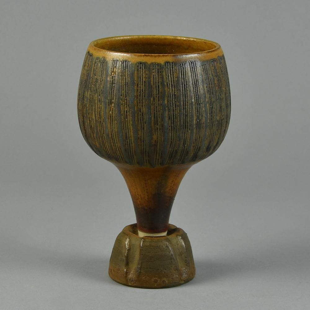 Wilhelm Kage for Gustavsberg, "Farsta", "Terra Spirea" vase G9239 - Freeforms